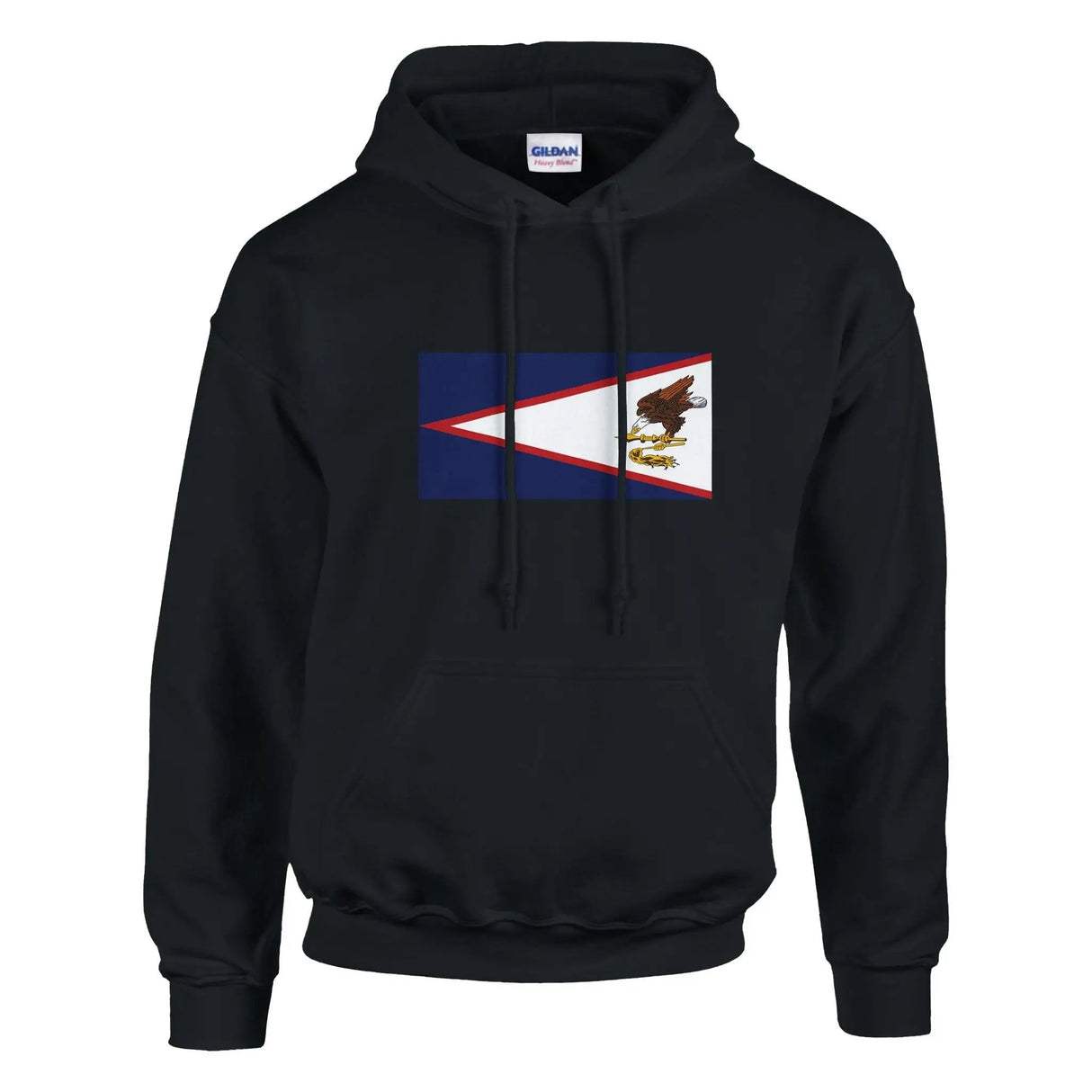 Sweat à capuche samoa américaines coton mélangé brodé