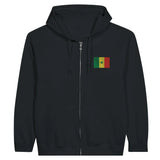 Sweat à capuche sénégal coton mélangé broderie couleur