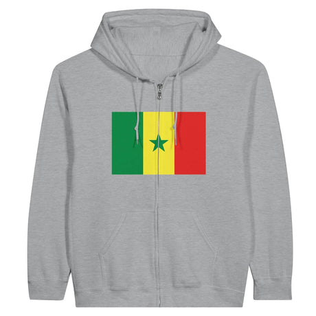 Sweat à capuche sénégal coton mélangé broderie drapeau