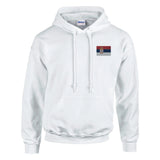 Sweat à capuche serbie brodé coton mélangé confortable