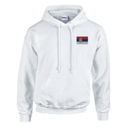Sweat à capuche serbie brodé coton mélangé confortable