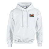 Sweat à capuche seychelles broderie couleur coton mélangé