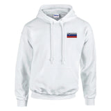 Sweat à capuche slovaquie brodé coton mélangé