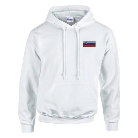 Sweat à capuche slovaquie brodé coton mélangé