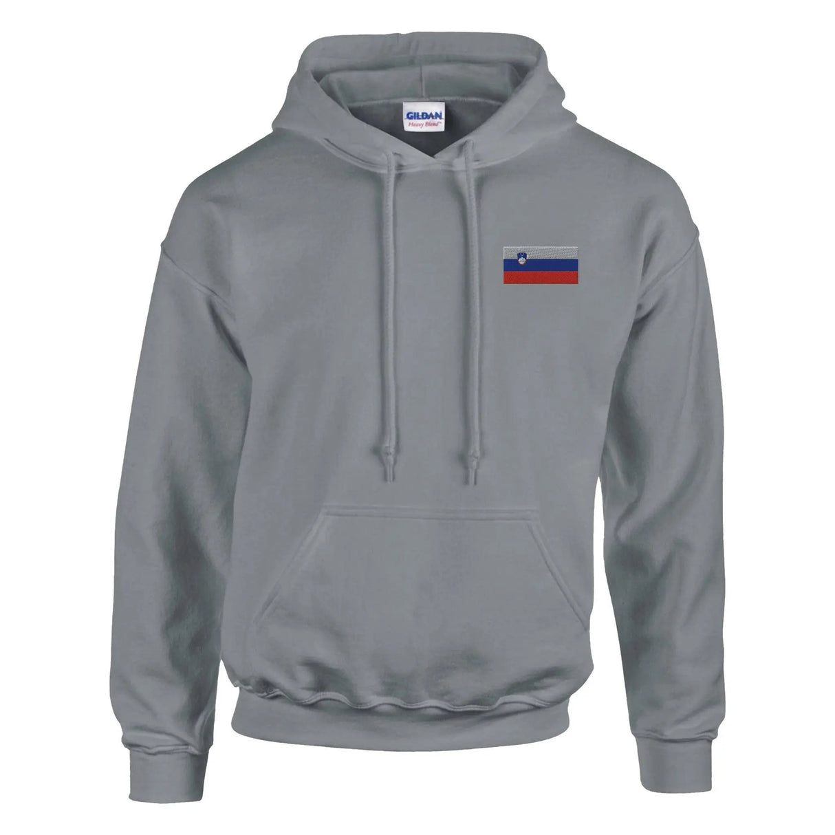 Sweat à capuche slovénie coton mélangé broderie couleur