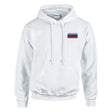 Sweat à capuche slovénie coton mélangé broderie couleur