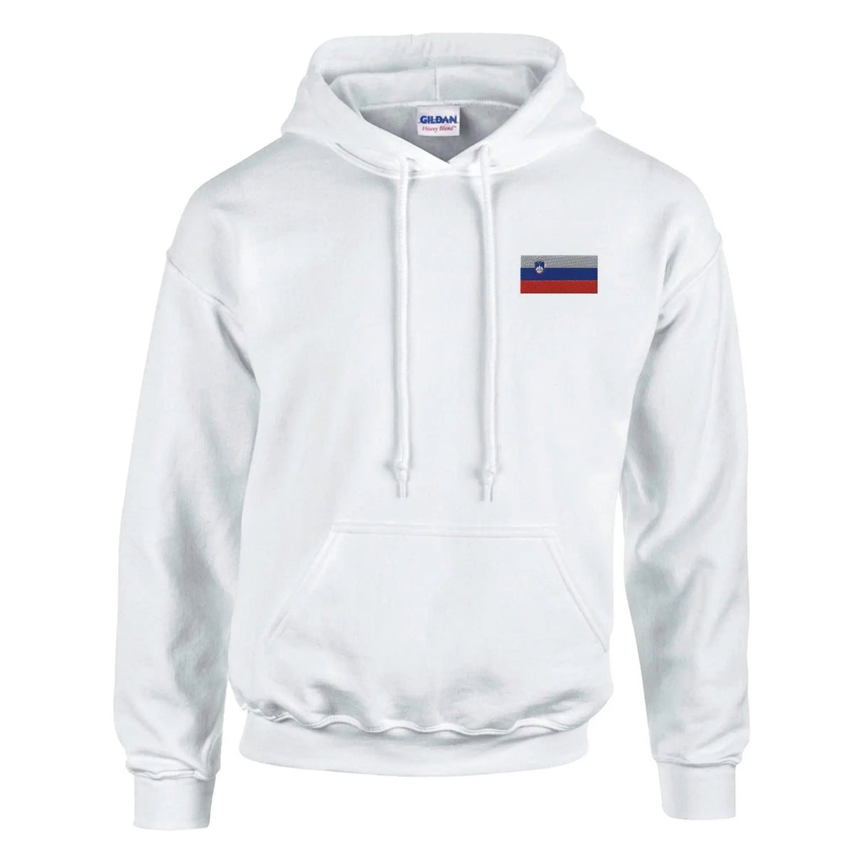 Sweat à capuche slovénie coton mélangé broderie couleur