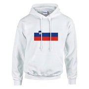 Sweat à capuche slovénie coton mélangé couleurs brodées