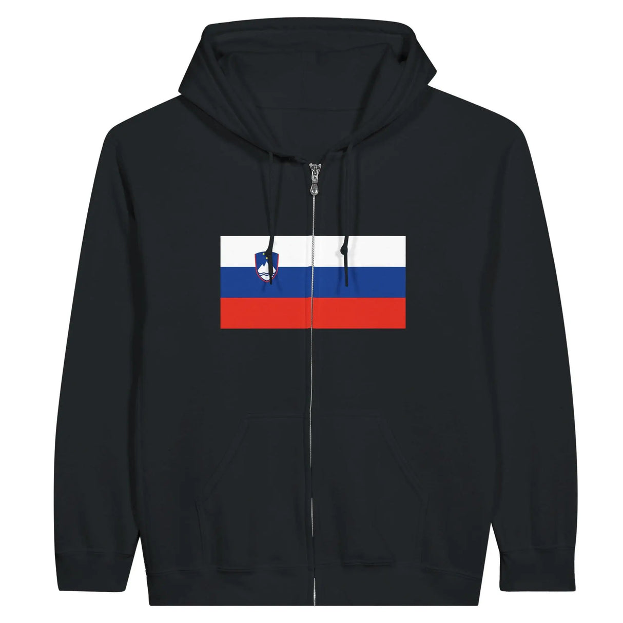 Sweat à capuche slovénie coton mélangé fermeture éclair