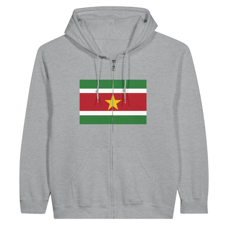 Sweat à capuche suriname coton mélangé fermeture éclair