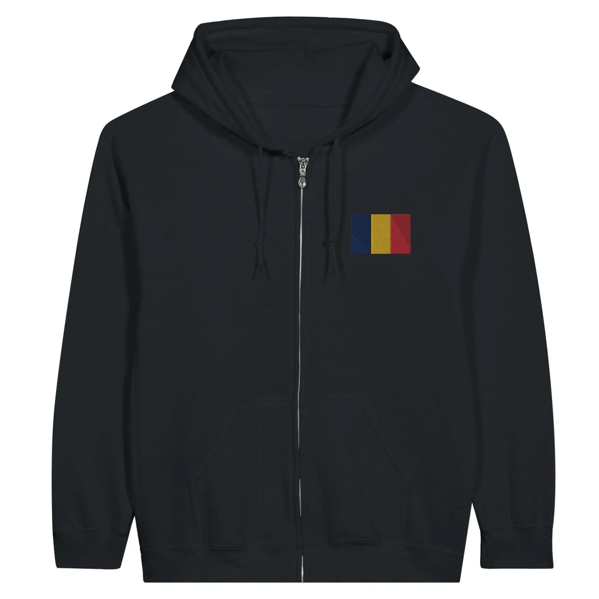 Sweat à capuche tchad coton mélangé broderie couleur