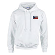 Sweat à capuche tchéquie coton mélangé brodé patriote
