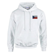 Sweat à capuche tchéquie coton mélangé brodé patriote
