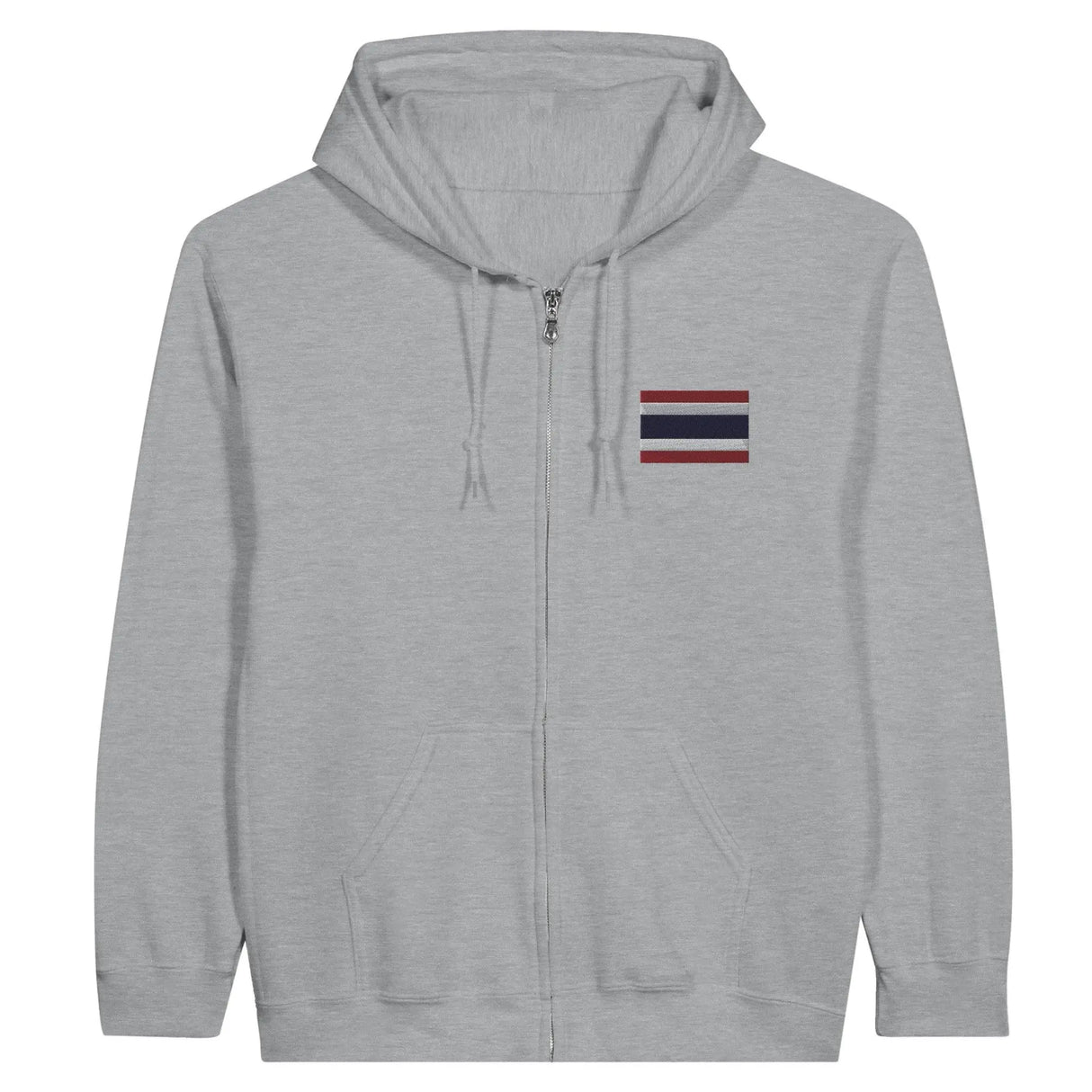Sweat à capuche thaïlande broderie couleur coton mélangé