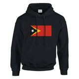 Sweat à capuche timor oriental coton mélangé brodé