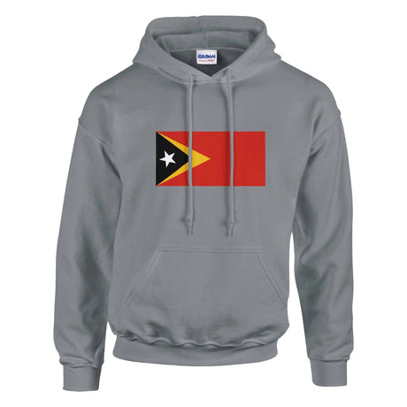 Sweat à capuche timor oriental coton mélangé brodé