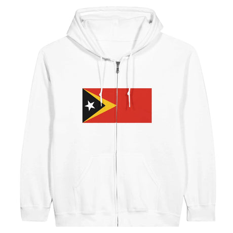 Sweat à capuche timor oriental coton mélangé broderie