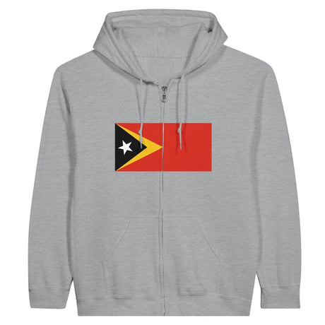 Sweat à capuche timor oriental coton mélangé broderie