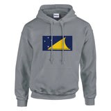 Sweat à capuche tokelau coton mélangé brodé confortable