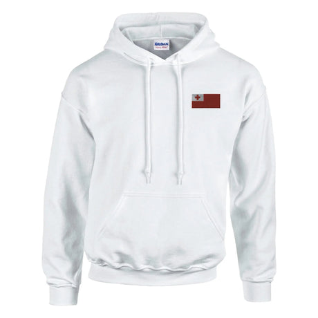 Sweat à capuche tonga coton mélangé brodé confortable