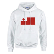 Sweat à capuche tonga coton mélangé broderie drapeau