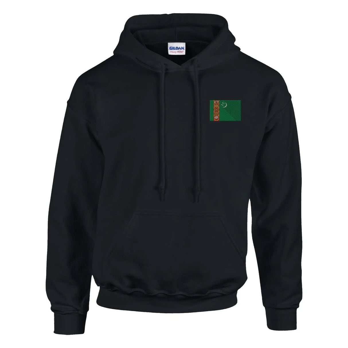Sweat à capuche turkménistan brodé coton mélangé