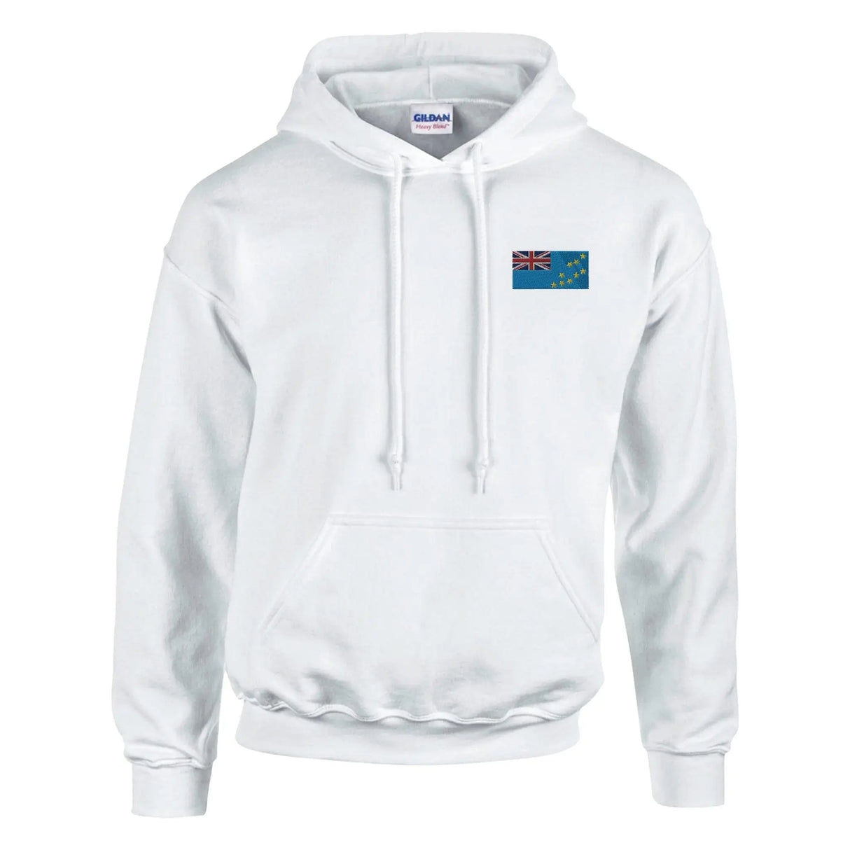 Sweat à capuche tuvalu coton mélangé broderie couleur