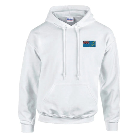 Sweat à capuche tuvalu coton mélangé broderie couleur