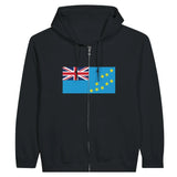 Sweat à capuche tuvalu coton mélangé fermeture éclair