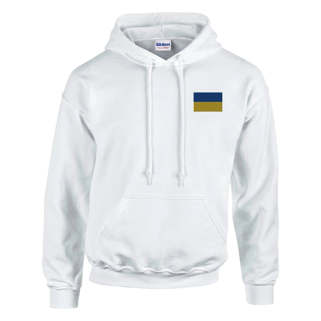 Sweat à capuche ukraine brodé coton mélangé confortable