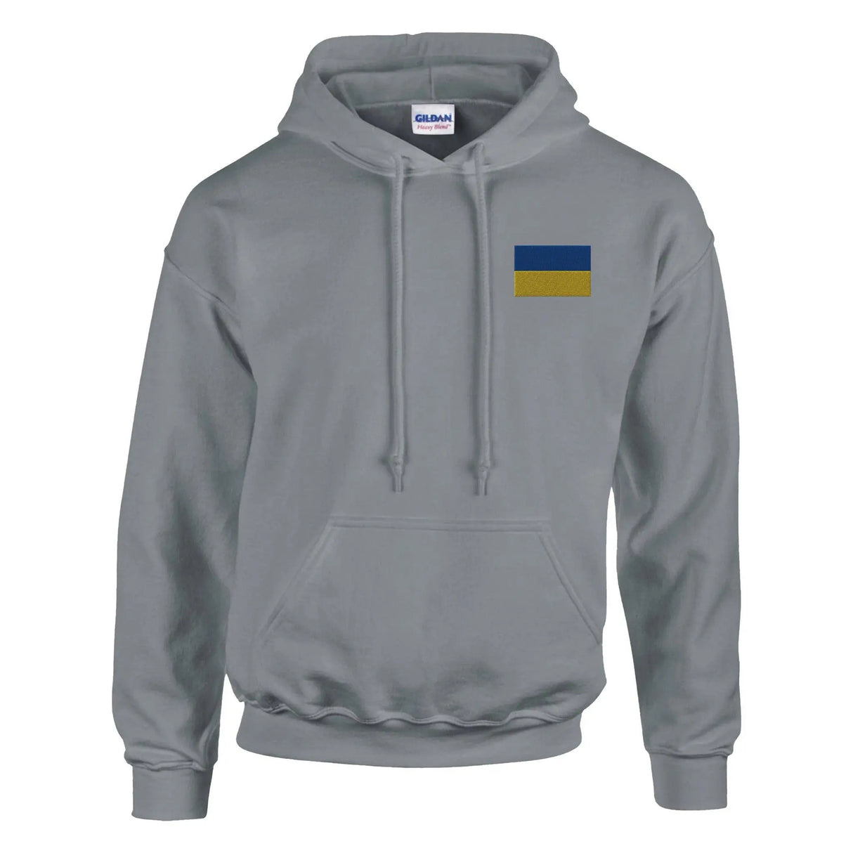 Sweat à capuche ukraine brodé coton mélangé confortable