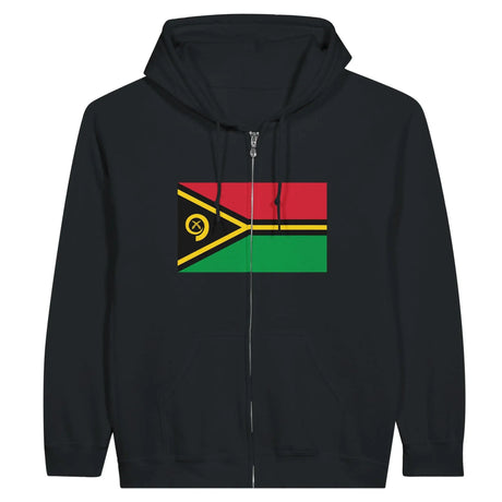 Sweat à capuche vanuatu coton mélangé fermeture éclair