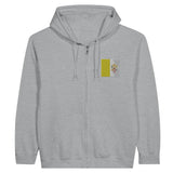 Sweat à capuche vatican coton mélangé broderie couleur