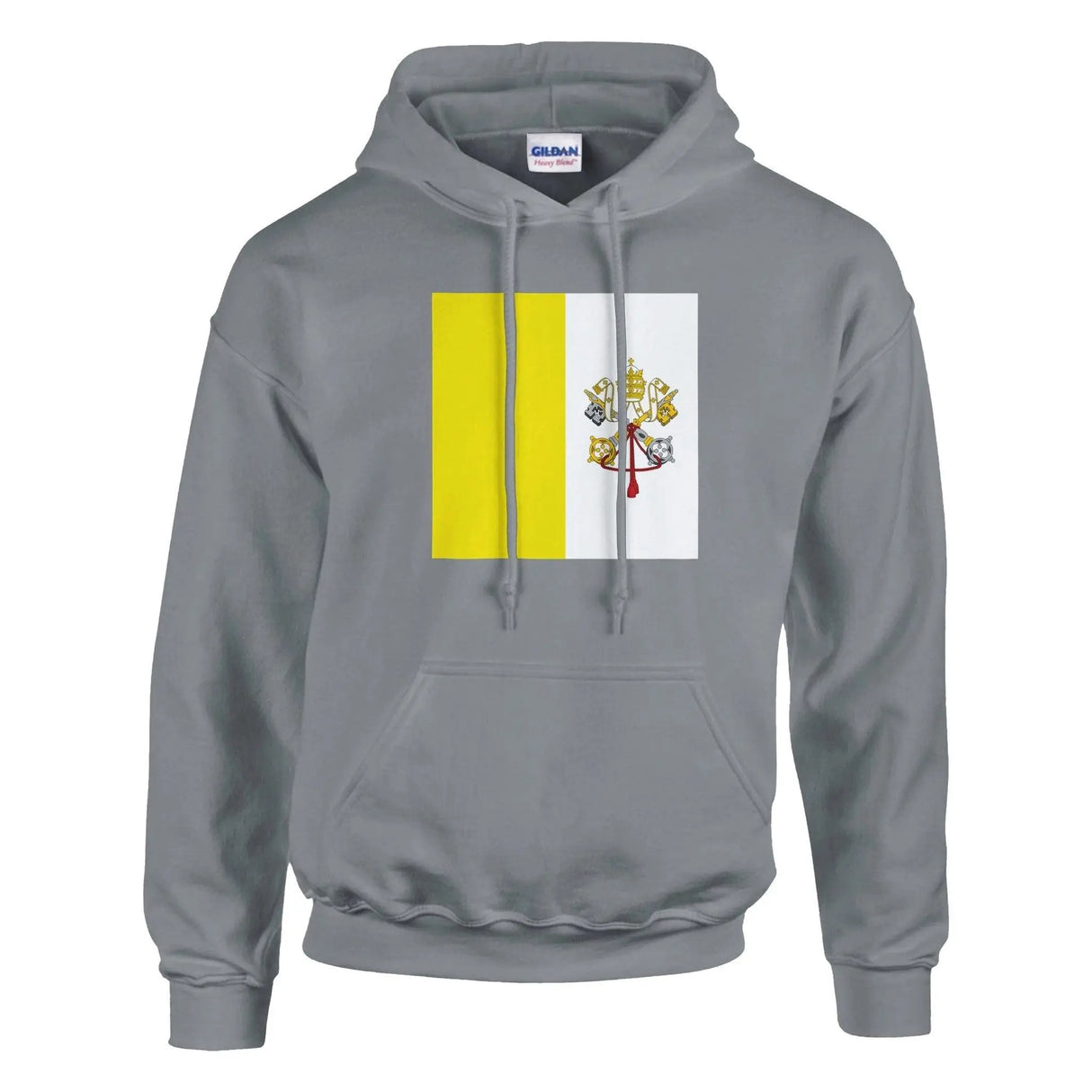 Sweat à capuche vatican coton mélangé broderie durable