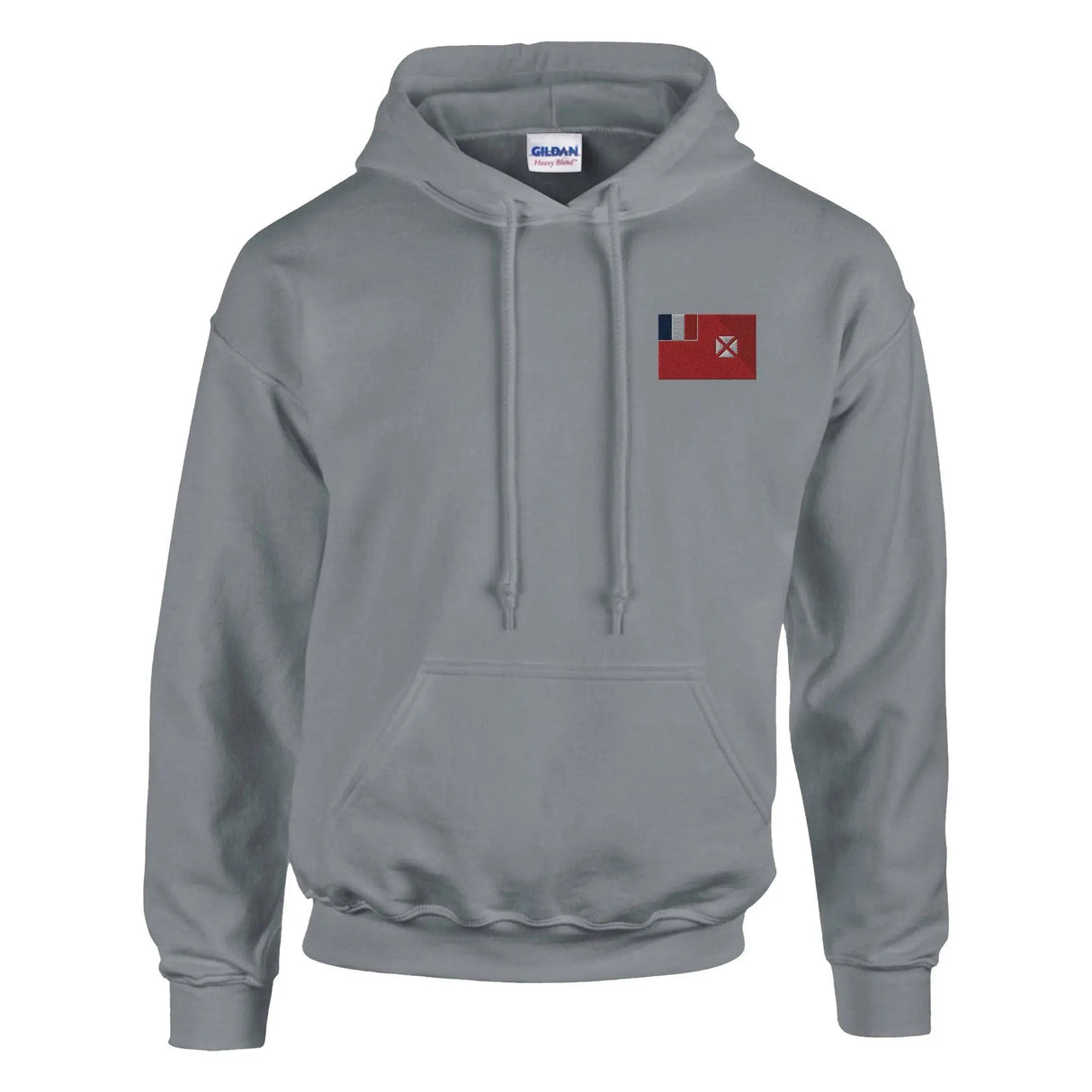 Sweat à capuche wallis-et-futuna brodé coton mélangé