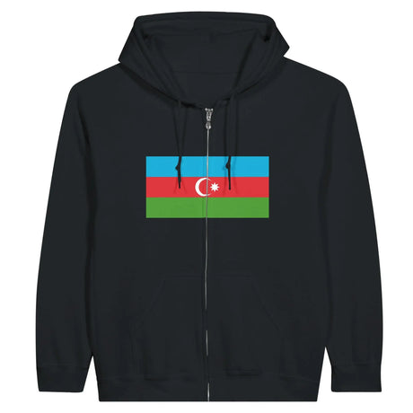 Sweat à capuche zippé azerbaïdjan coton mélangé brodé