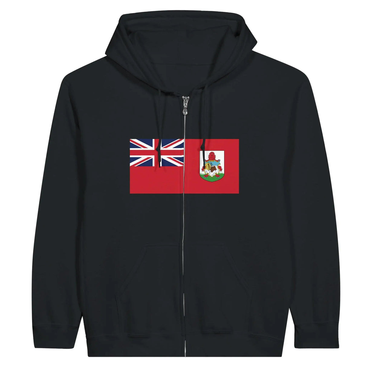 Sweat à capuche zippé bermudes coton mélangé broderie