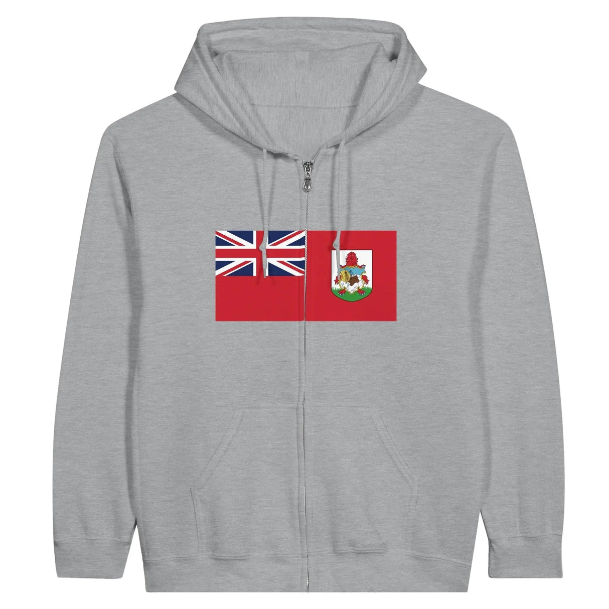 Sweat à capuche zippé bermudes coton mélangé broderie