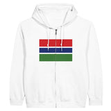 Sweat à capuche zippé gambie coton mélangé confort optimal