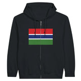 Sweat à capuche zippé gambie coton mélangé confort optimal