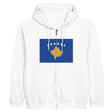 Sweat à capuche zippé kosovo coton mélangé résistance accrue