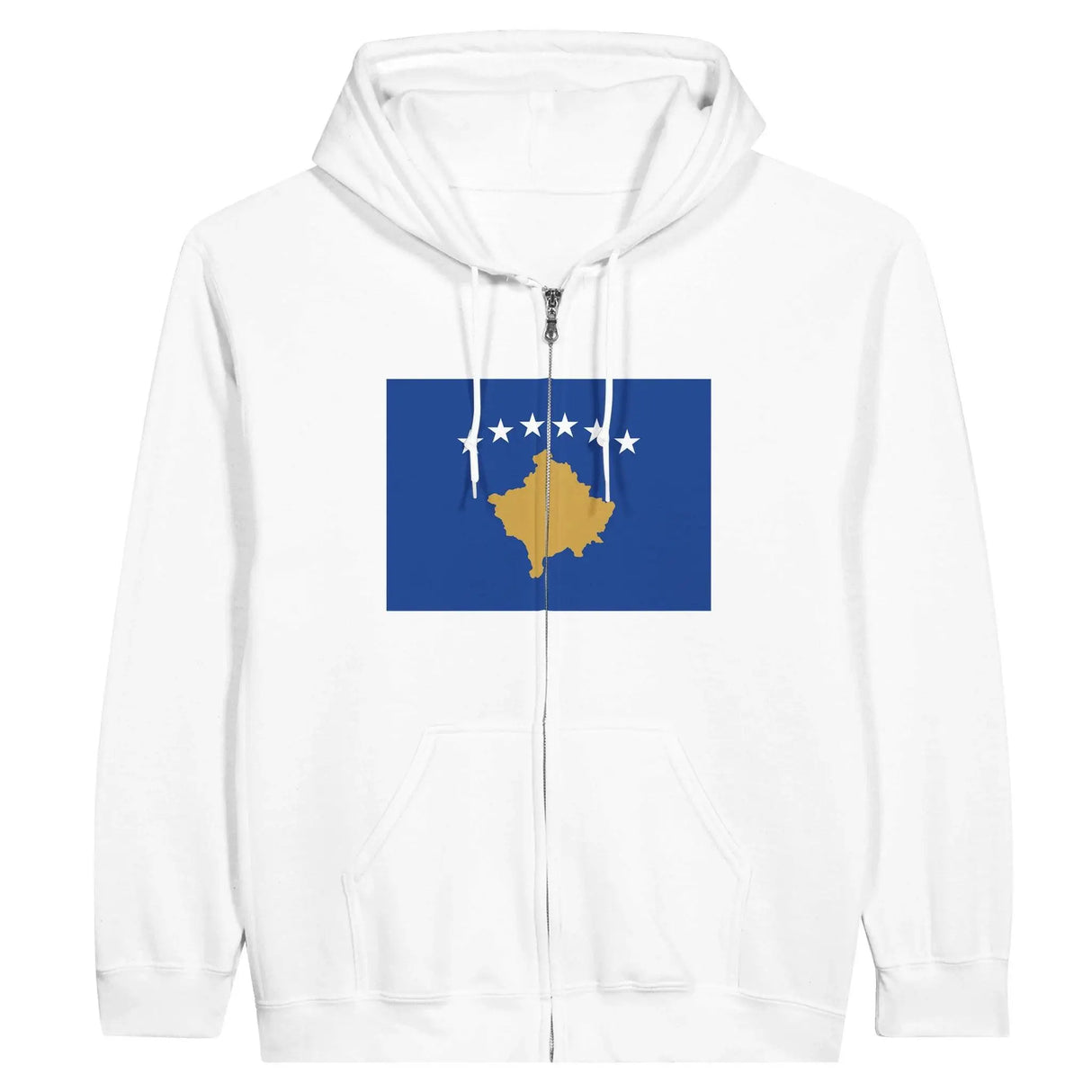 Sweat à capuche zippé kosovo coton mélangé résistance accrue