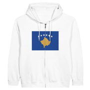 Sweat à capuche zippé kosovo coton mélangé résistance accrue