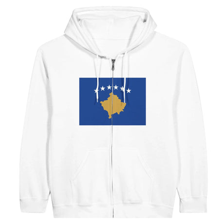 Sweat à capuche zippé kosovo coton mélangé résistance accrue