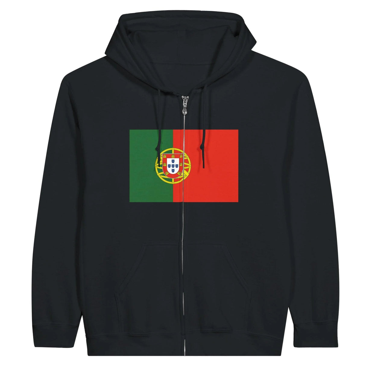 Sweat à capuche zippé portugal coton broderie confort optimal
