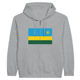 Sweat à capuche zippé rwanda coton mélangé confort optimal
