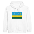 Sweat à capuche zippé rwanda coton mélangé confort optimal