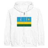 Sweat à capuche zippé rwanda coton mélangé confort optimal