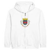 Sweat à capuche zippé saint-barthélemy coton broderie