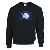 Sweat-shirt antarctique officiel coton mélangé brodé